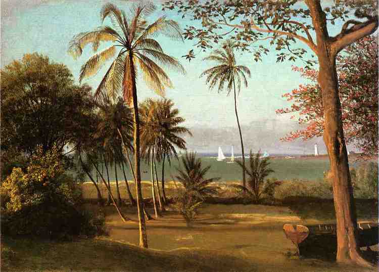 Albert Bierstadt Oil Painting Florida Scene